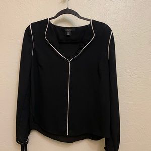 Forever 21 tie sleeve blouse shirt